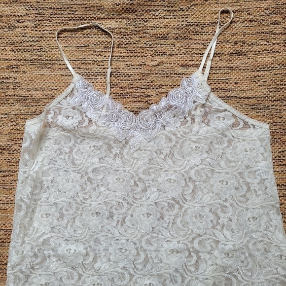 VINTAGE Lace Nightgown | size LARGE - Picture 3 of 6